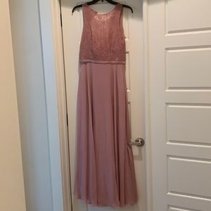 Azazie frederica dress, dusty rose